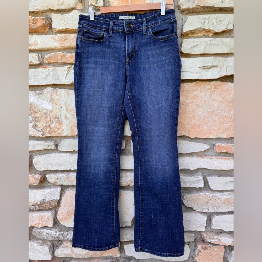 LEVIS' Denim Blue Jeans 715 Bootcut Stretch Ladies Size 29
